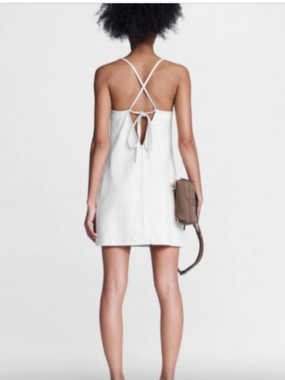 Rag & Bone Denim Tie Up Mini Dress S